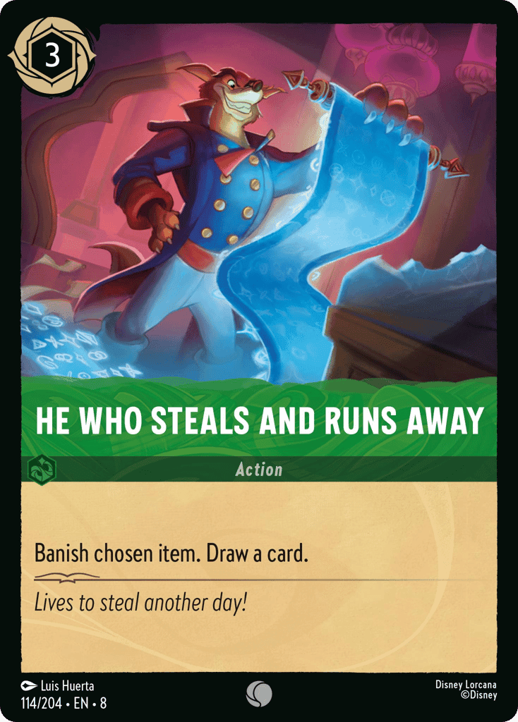 He Who Steals and Runs Away