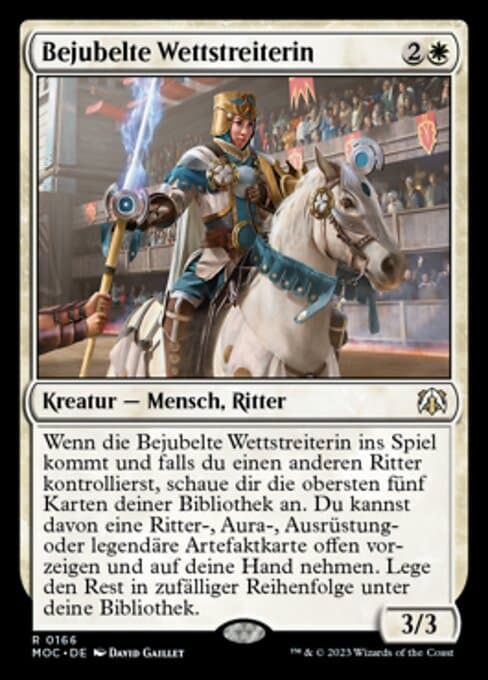 Bejubelte Wettstreiterin