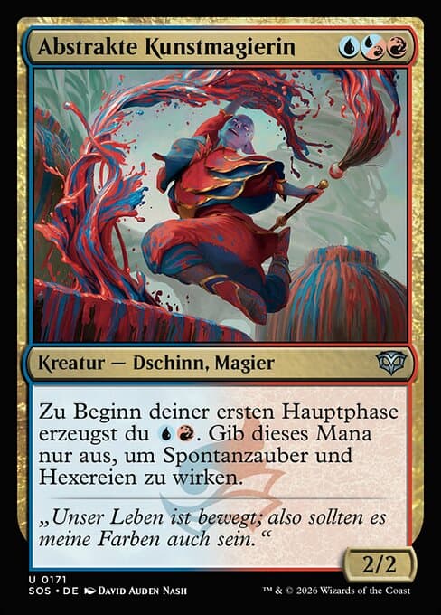 Abstrakte Kunstmagierin