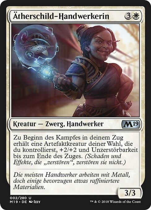 Ätherschild-Handwerkerin