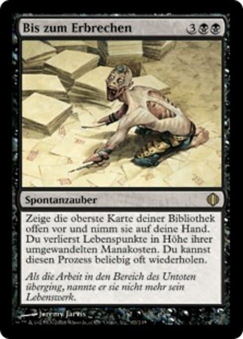 Bis zum Erbrechen