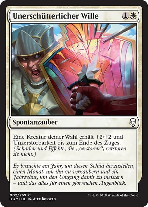 Unerschütterlicher Wille