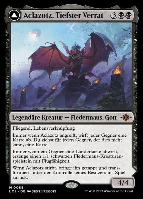 Aclazotz, Tiefster Verrat