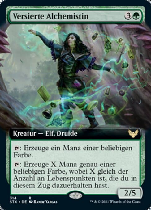 Versierte Alchemistin