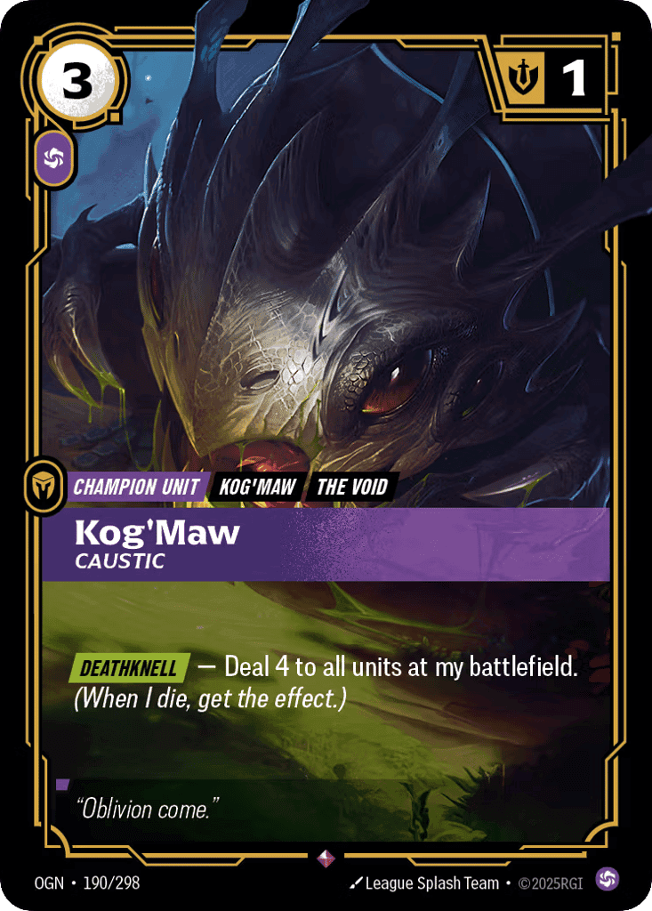 Kog'maw, Caustic