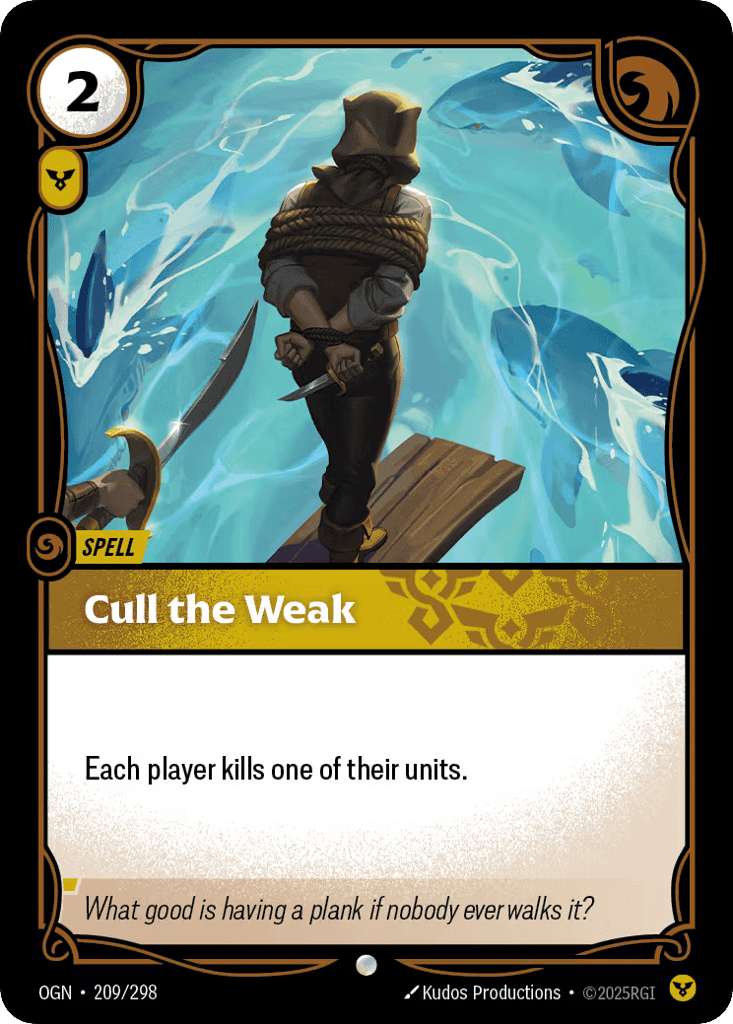 Cull The Weak