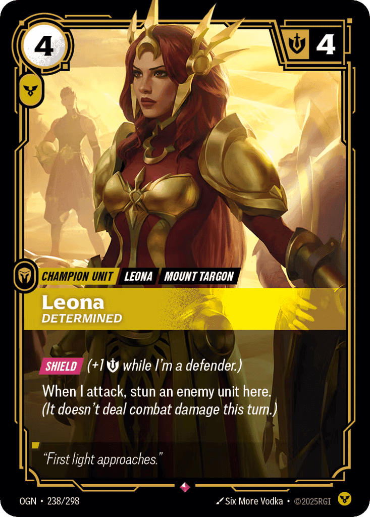 Leona, Determined