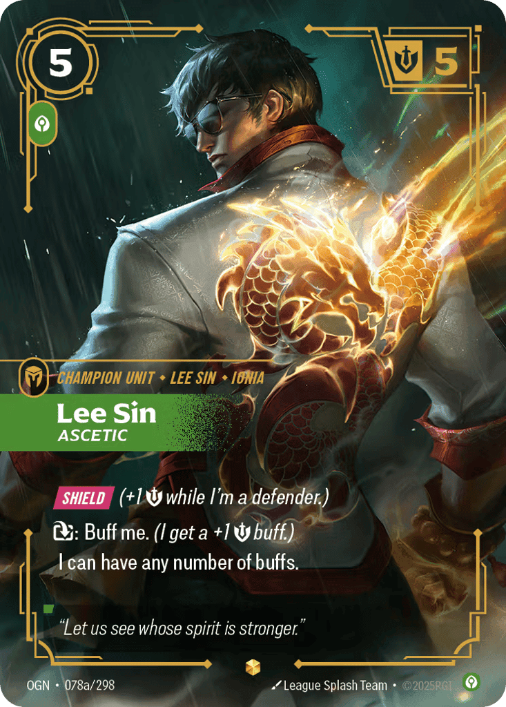 Lee Sin, Ascetic