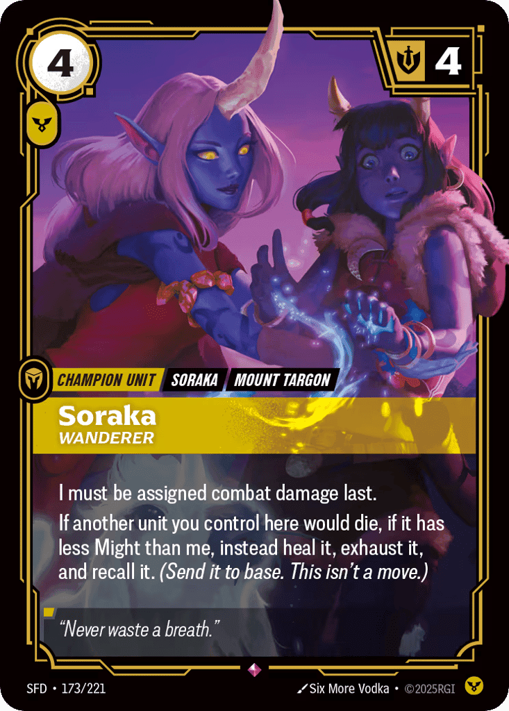 Soraka, Wanderer