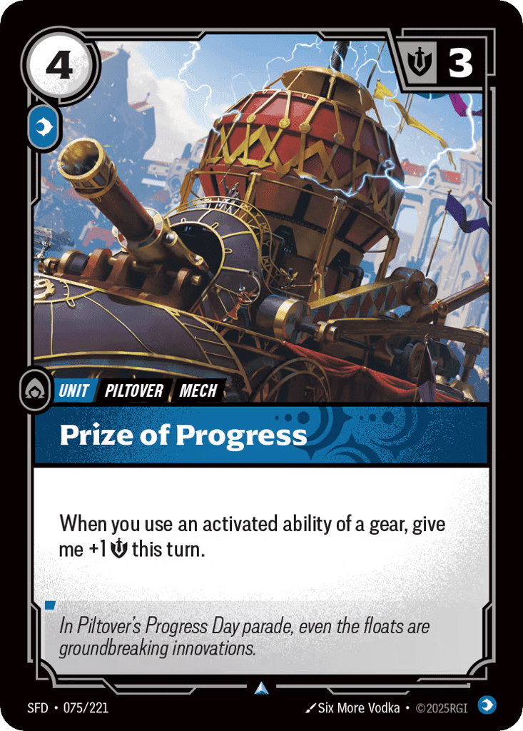 Prize Of Progress