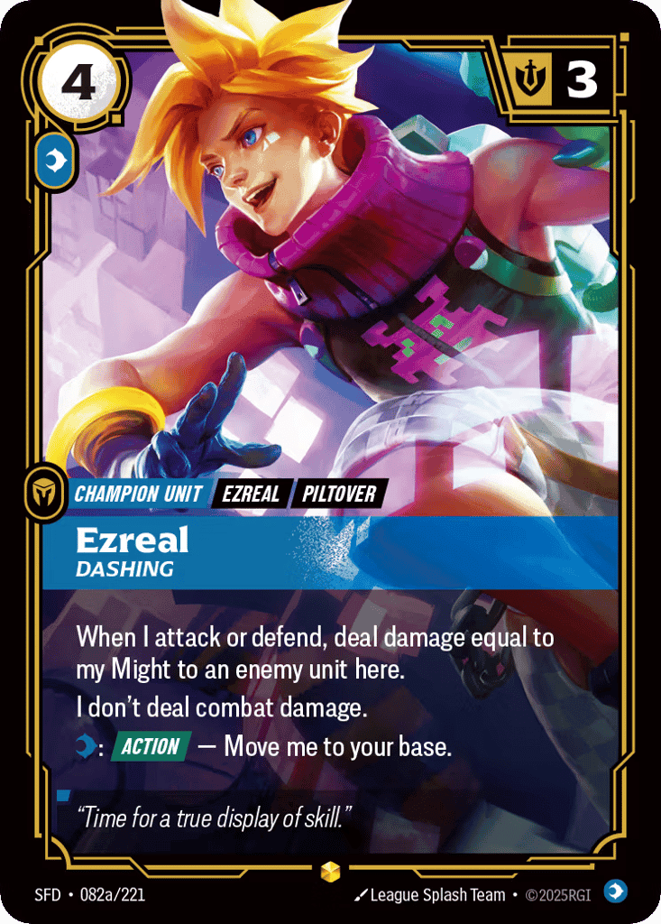 Ezreal, Dashing