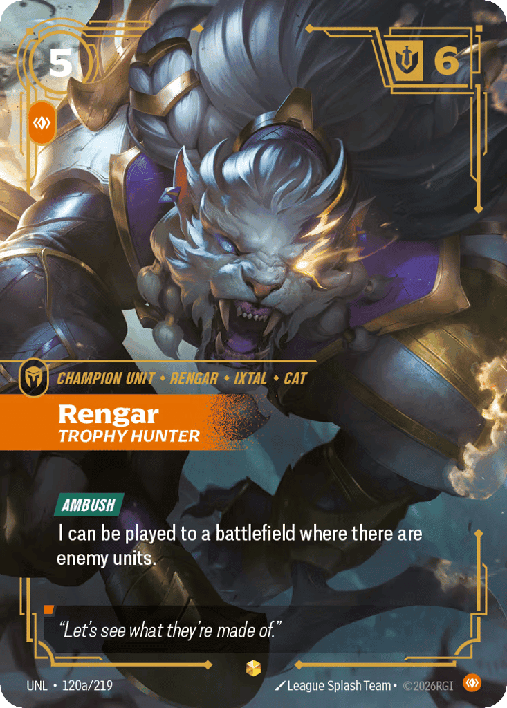 Rengar, Trophy Hunter