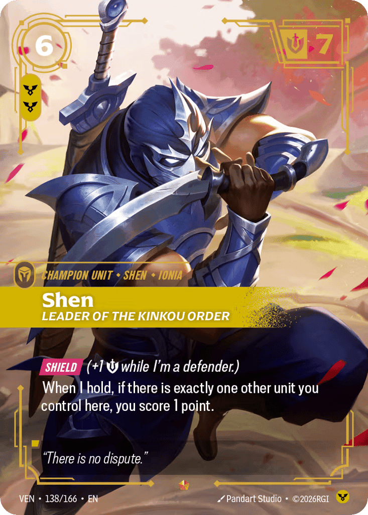 Shen, Leader Of The Kinkou Order