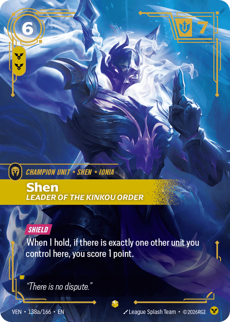 Shen, Leader Of The Kinkou Order
