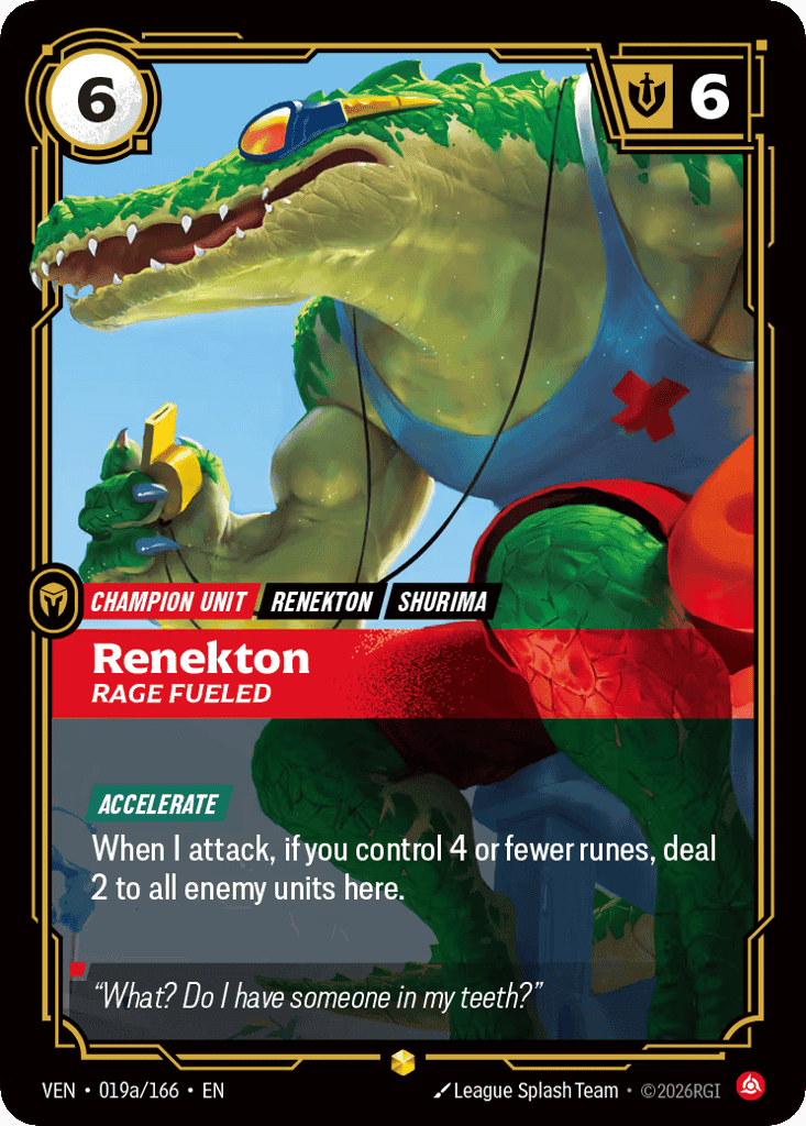 Renekton, Rage Fueled