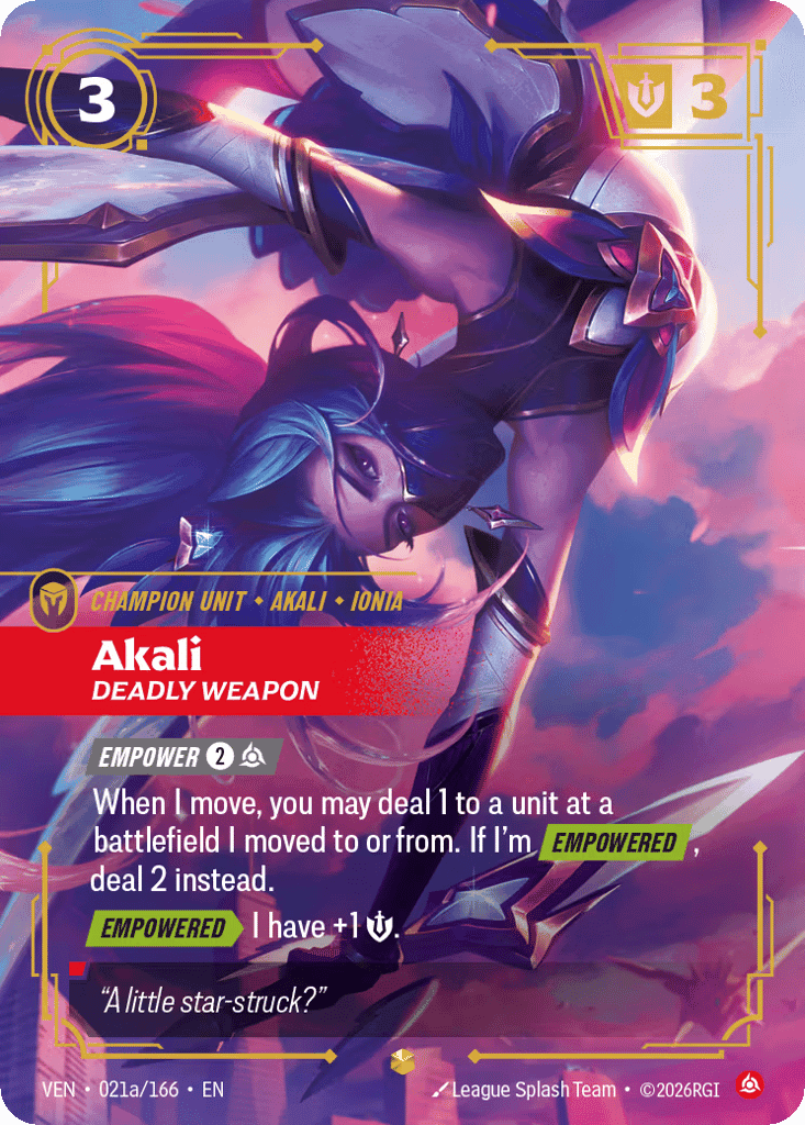 Akali, Deadly Weapon