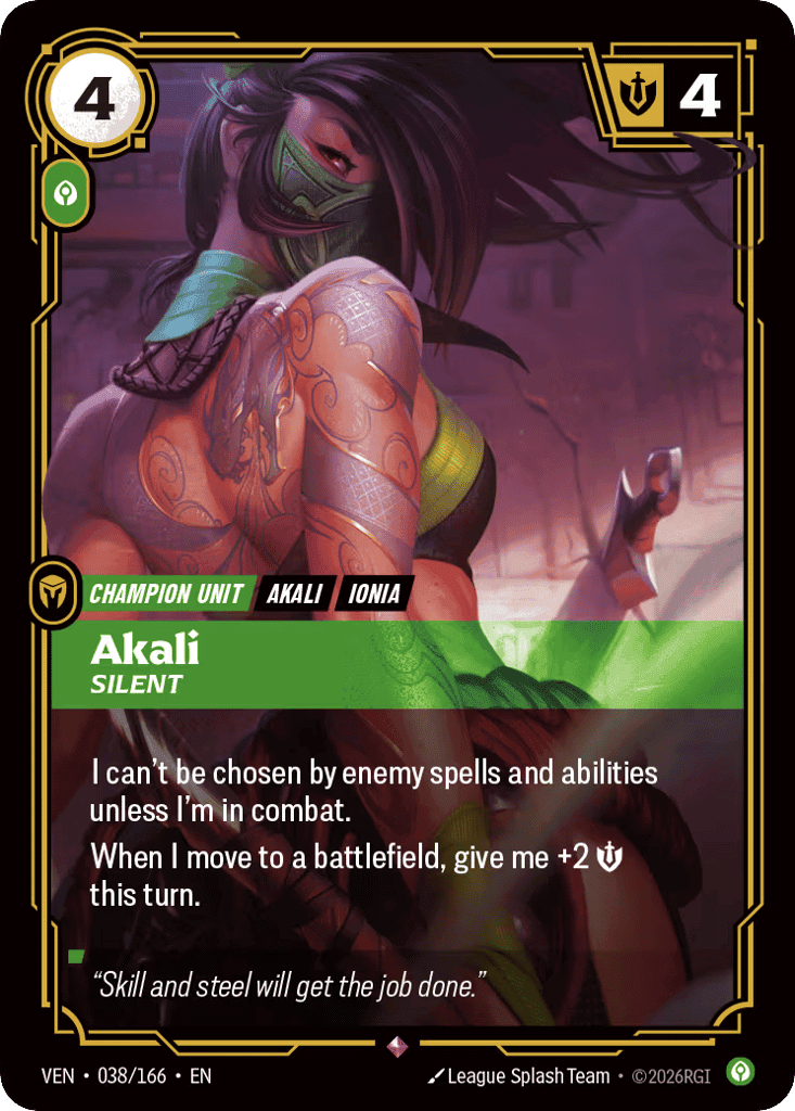 Akali, Silent