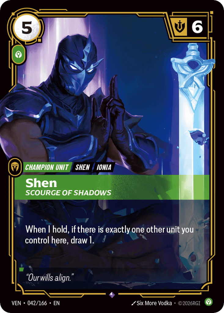 Shen, Scourge Of Shadows