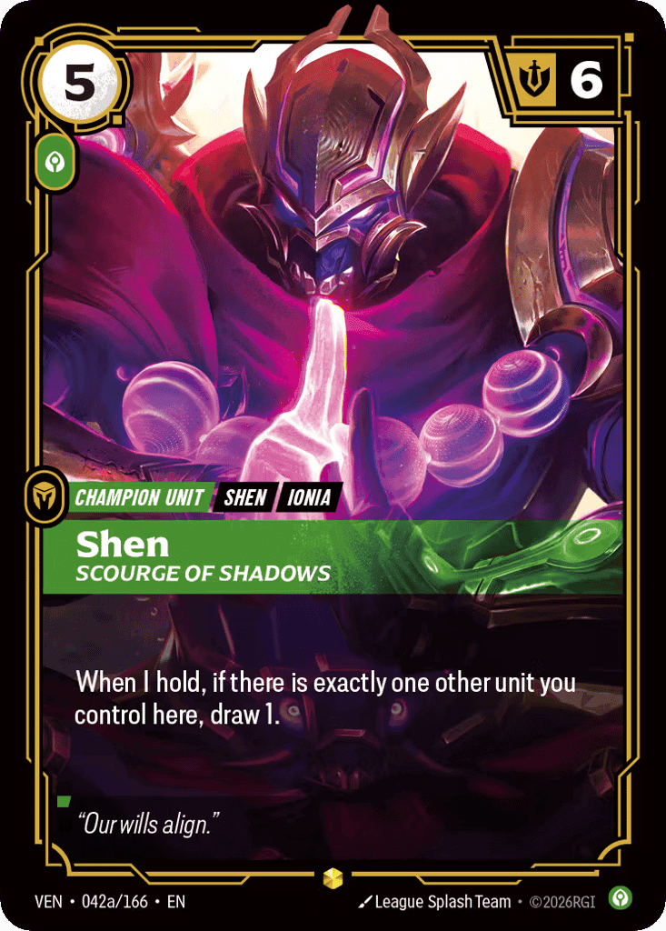 Shen, Scourge Of Shadows