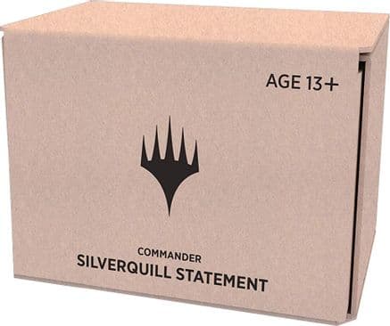 Commander 2021 Commander Deck Silverquill Statement Minimal Packaging