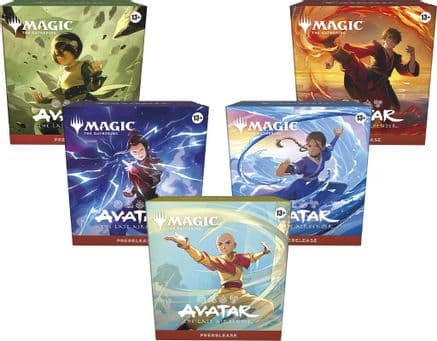 Avatar The Last Airbender Prerelease Packs Set of 5