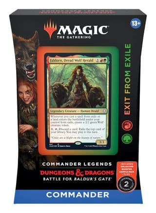 Commander Legends Battle for Baldurs Gate Commander Deck Exit from Exile