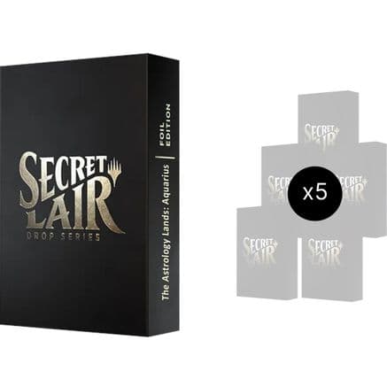 Secret Lair Bundle Astrology Lands Aquarius Foil
