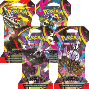 Pitch Black Sleeved Booster Pack Art Bundle (Set of 4)