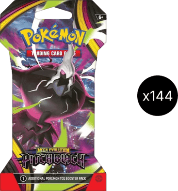 Pitch Black Sleeved Booster Case