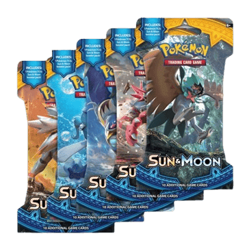 Sun & Moon Sleeved Booster Pack Art Bundle (Set of 5)