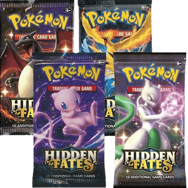 Hidden Fates Booster Pack Art Bundle (Set of 4)