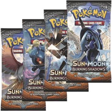 Burning Shadows Booster Pack Art Bundle (Set of 4)