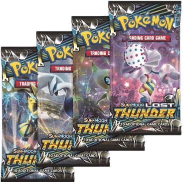 Lost Thunder Booster Pack Art Bundle (Set of 4)