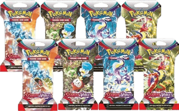 Scarlet & Violet Sleeved Booster Pack Bundle (Set of 8)