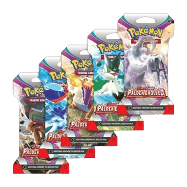 Paldea Evolved Sleeved Booster Pack Art Bundle (Set of 5)