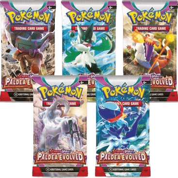 Paldea Evolved Booster Pack Art Bundle (Set of 5)