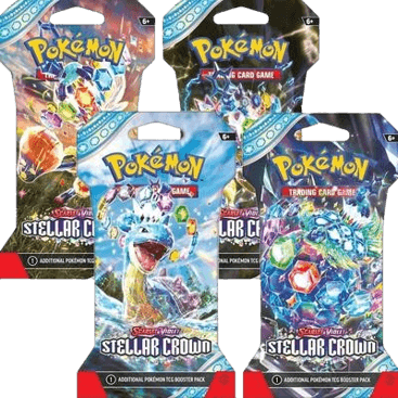 Stellar Crown Sleeved Booster Pack Bundle (Set of 4)