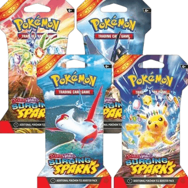Surging Sparks Sleeved Booster Pack Bundle (Set of 4)