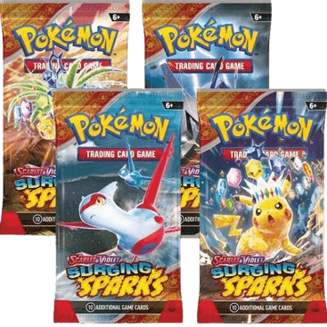 Surging Sparks Booster Pack Art Bundle (Set of 4)