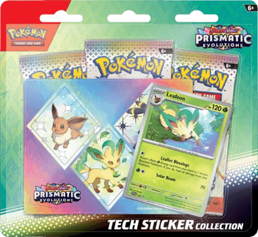 Prismatic Evolutions Tech Sticker Collection - Leafeon