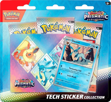 Prismatic Evolutions Tech Sticker Collection - Glaceon