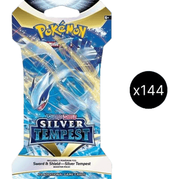 Silver Tempest Sleeved Booster Pack Case