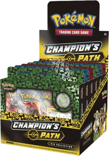 Champion's Path Pin Collection Display: Turffield, Hulbury, & Motostoke Gyms