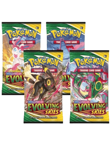 Evolving Skies Booster Pack Art Bundle (Set of 4)