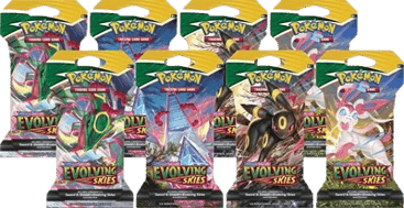 Evolving Skies Sleeved Booster Pack Bundle (Pack of 8)