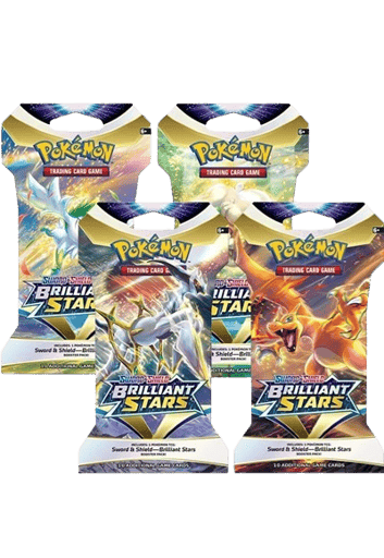 Brilliant Stars Sleeved Booster Pack Art Bundle (Set of 4)