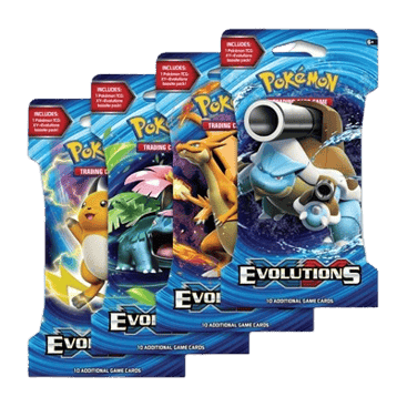 Evolutions Sleeved Booster Pack Art Bundle (Set of 4)