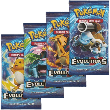 Evolutions Booster Pack Art Bundle (Set of 4)