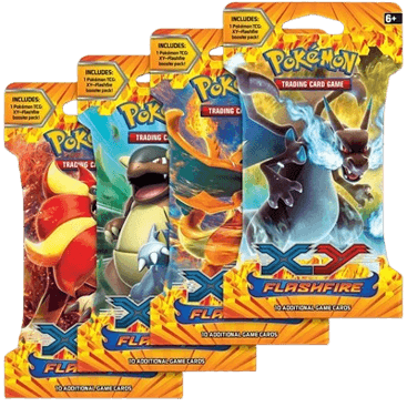 Flashfire Sleeved Booster Pack Art Bundle (Set of 4)