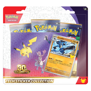 30th Celebration: Lucario Tech Sticker Collection
